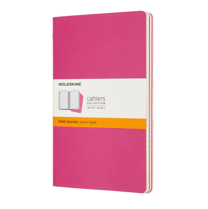 Блокнот Moleskine Cahier Journal CH016D17 розовый неон, в линейку, 80 стр, 1 шт