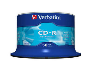 Диск CD-R Verbatim 700Mb 52x Cake Box DataLife (50шт)