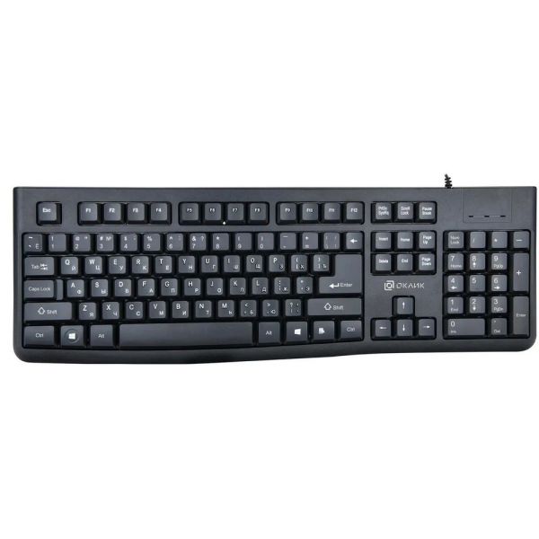 Клавиатура проводная Oklick K135 USB, проводная, черный 1914788
