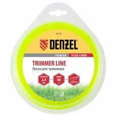 Леска для садовых триммеров Denzel Flex cord 96123 (2,4 мм, 40 м, квадрат)