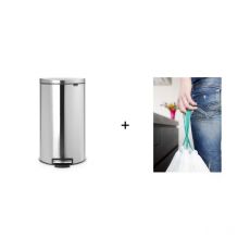 Мусорное ведро Brabantia Flatback+ , 30 l + 20 пакетов