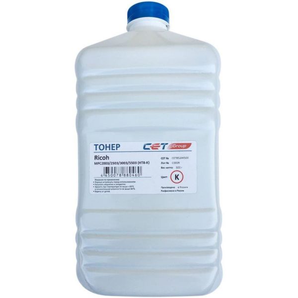 Тонер для картриджа CET HT8-K 8524K500 черный для принтера RICOH MPC2003, 2503, 3003, 5503